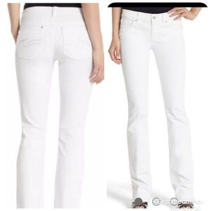 WHBM White Boot Leg Jeans sz 2